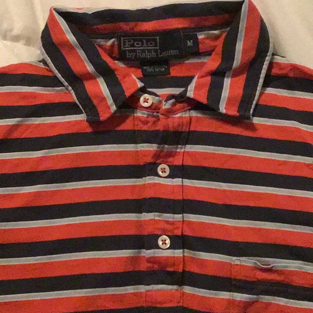 Polo by Ralph Lauren, Medium stripe Red & Blue